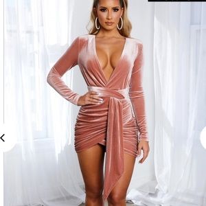 Babyboo amalia mini dress dusty pink